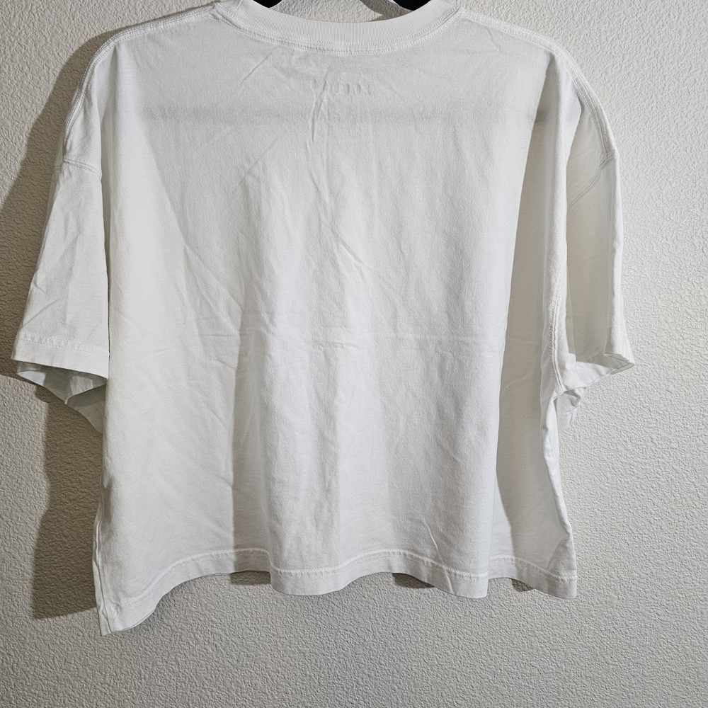 Air Jordan White Boxy T-Shirt with Red Logo - Picture 3 of 4
